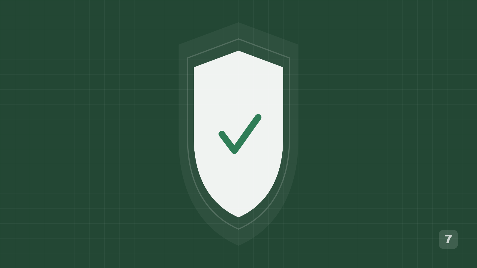 Illustration: a shield marked with a checkmark, representing worker protections